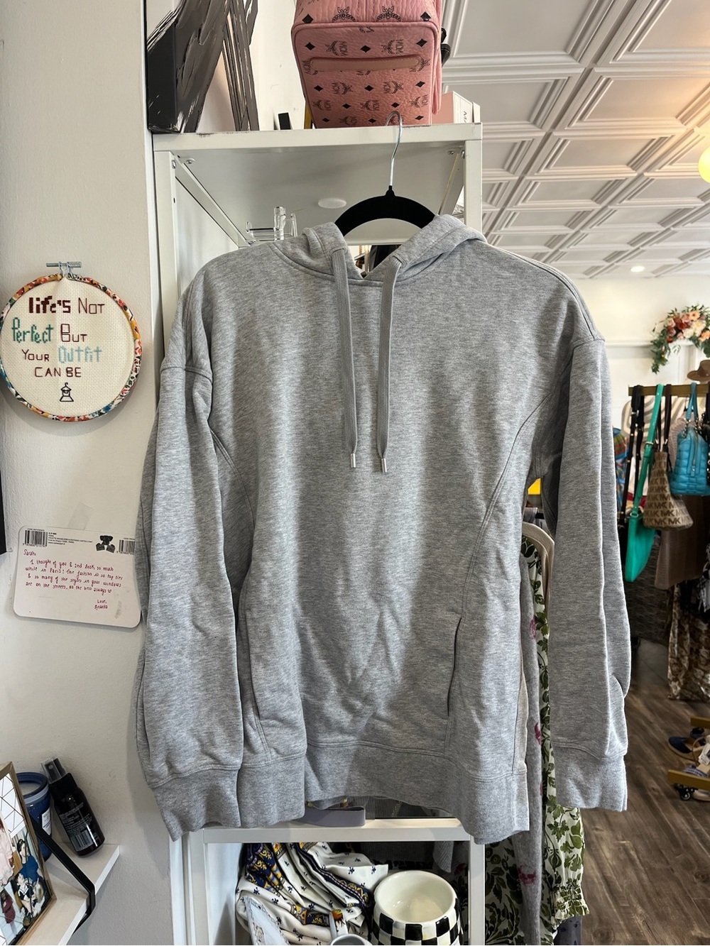 lululemon athletica Heather Gray Women's Hooded Pullover